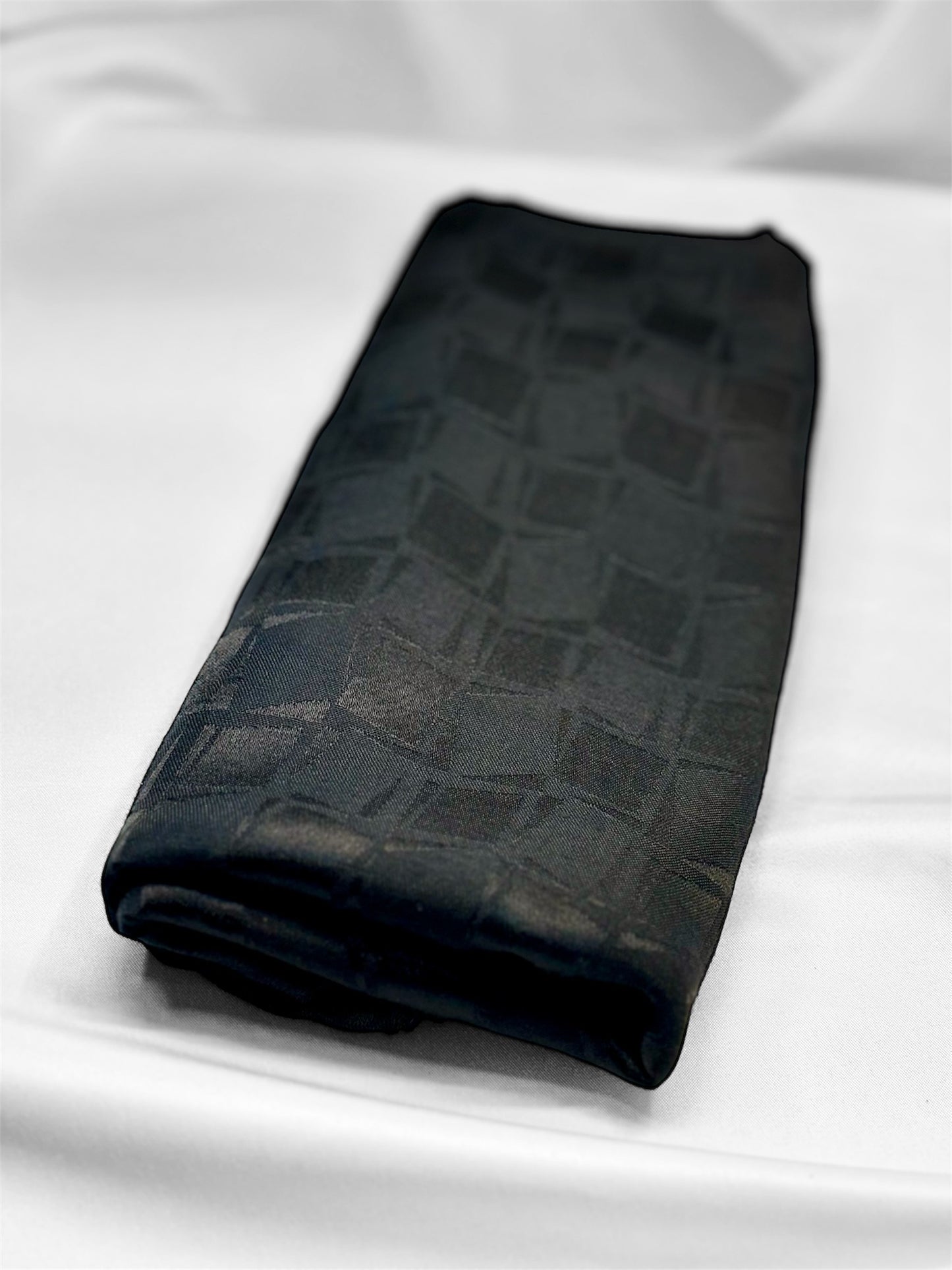 Hijab jacquard - Noir