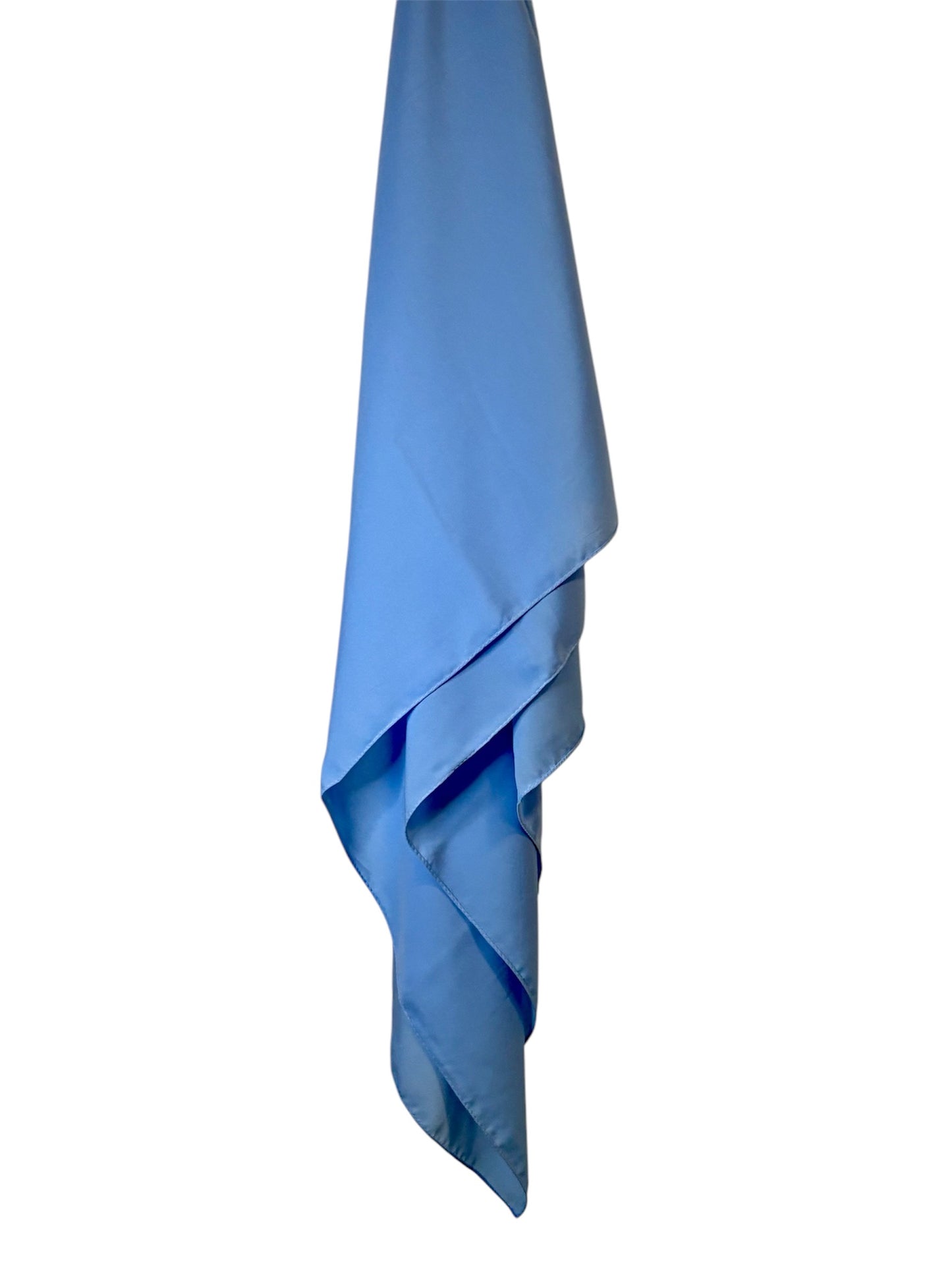 hijab soie de medine bleu