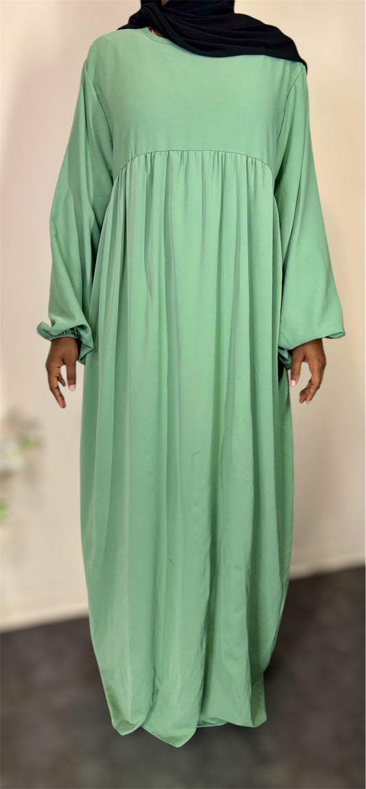 ABAYA LILA - VERT D'EAU