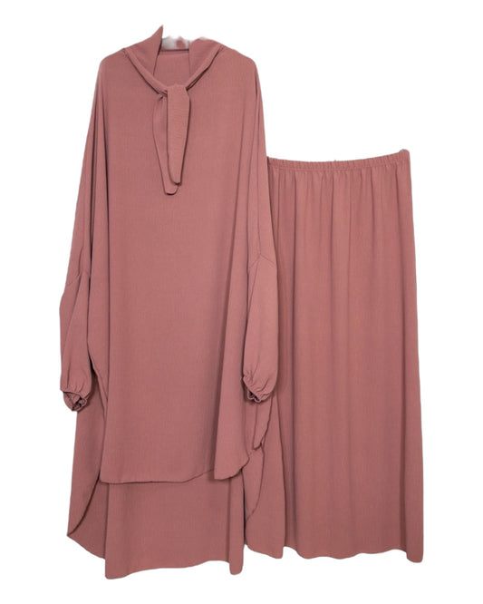 Jilbeb ensemble deux pièces rose