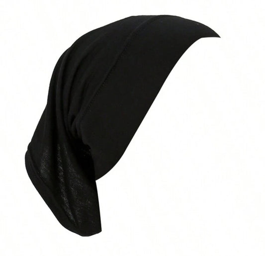 bonnet sous hijab noir 