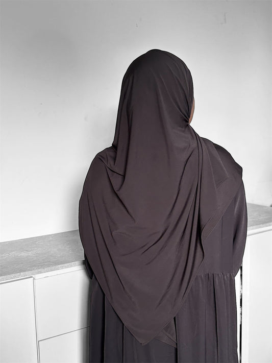 hijab jersey premium de luxe noir