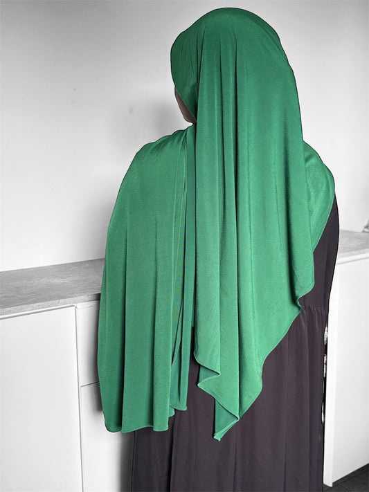 hijab jersey premium de luxe vert 